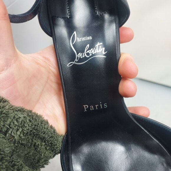 Christian Louboutin Black Sandaloo Platform Sandal - Picture 8 of 14